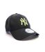 Casquette noire/vert homme new era league essential-2