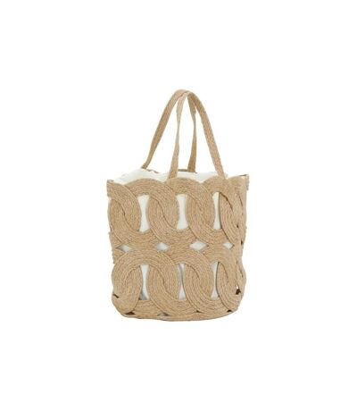 Sac en jute ajouré doublé coton