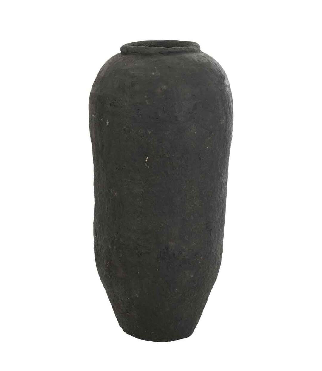 Vase Design Papier Mâché 99cm Noir-1