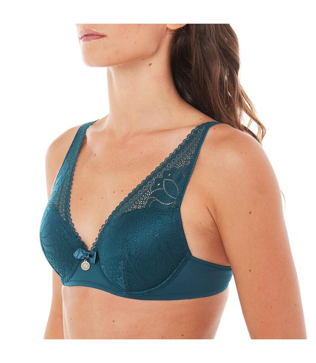 Soutien-gorge ampliforme coque moulée émeraude Ephémère