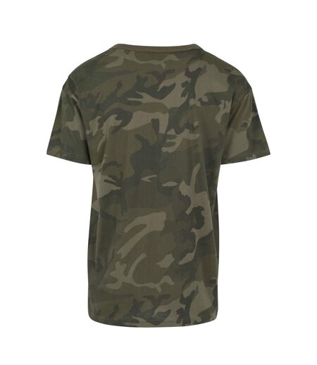 Unisex Adult Camouflage T-shirt Olive Build Your Brand