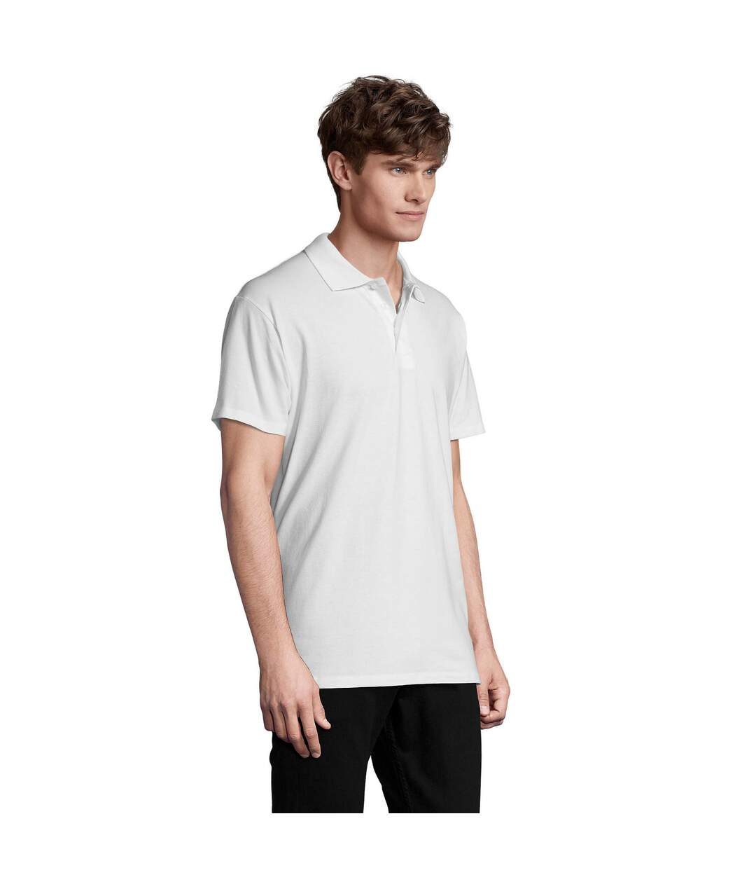 Polo Spring Homme Blanc SOLS-3