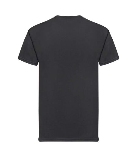 Unisex adult super premium plain t-shirt black Fruit of the Loom