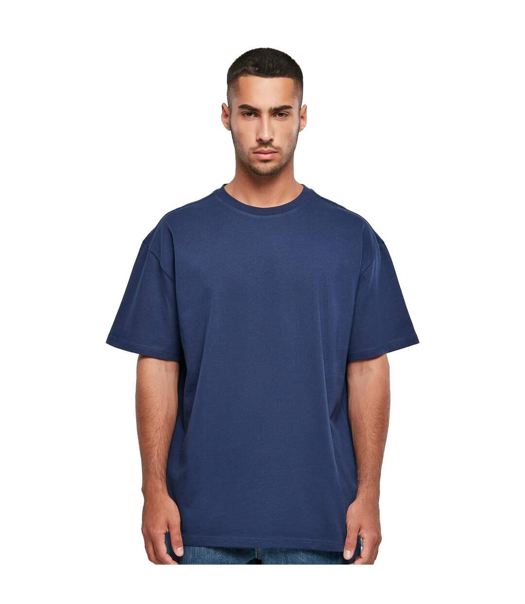 Unisex Adults Heavy Oversized Tee Dark Blue Build Your Brand-4