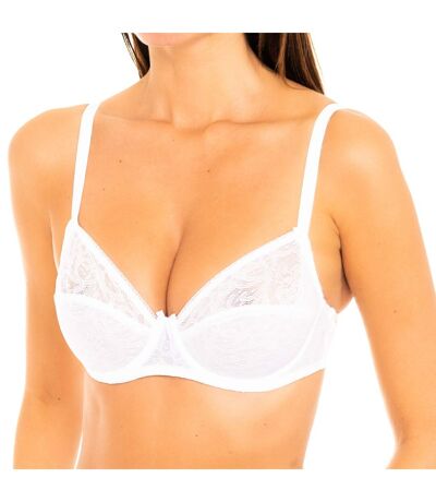 Feminine bra with underwire and lace cups D08G6 woman
