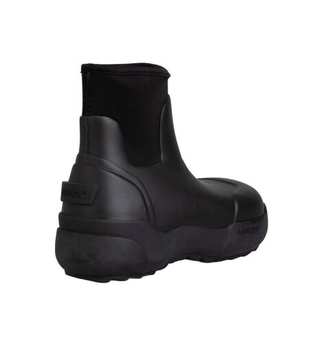 Womens/ladies rubber ankle boots black Ambush