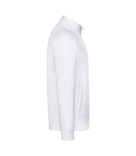 Sweatshirt à fermeture zippée homme blanc Fruit of the Loom