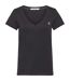 T-shirt Motif/style Brodé Femme Noir Calvin Klein-1