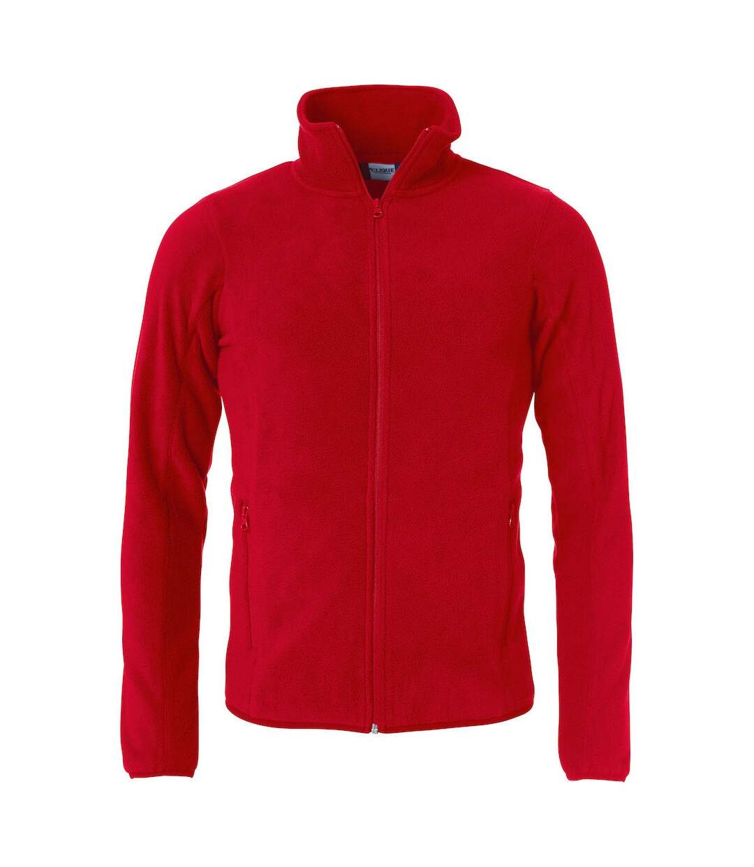 Womens/ladies Basic Polar Fleece Jacket Red Clique-1