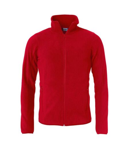 Womens/ladies Basic Polar Fleece Jacket Red Clique