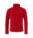 Womens/ladies Basic Polar Fleece Jacket Red Clique-1