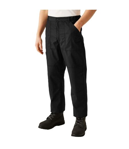 Pantalon De Travail, Coupe Courte Homme Noir Regatta