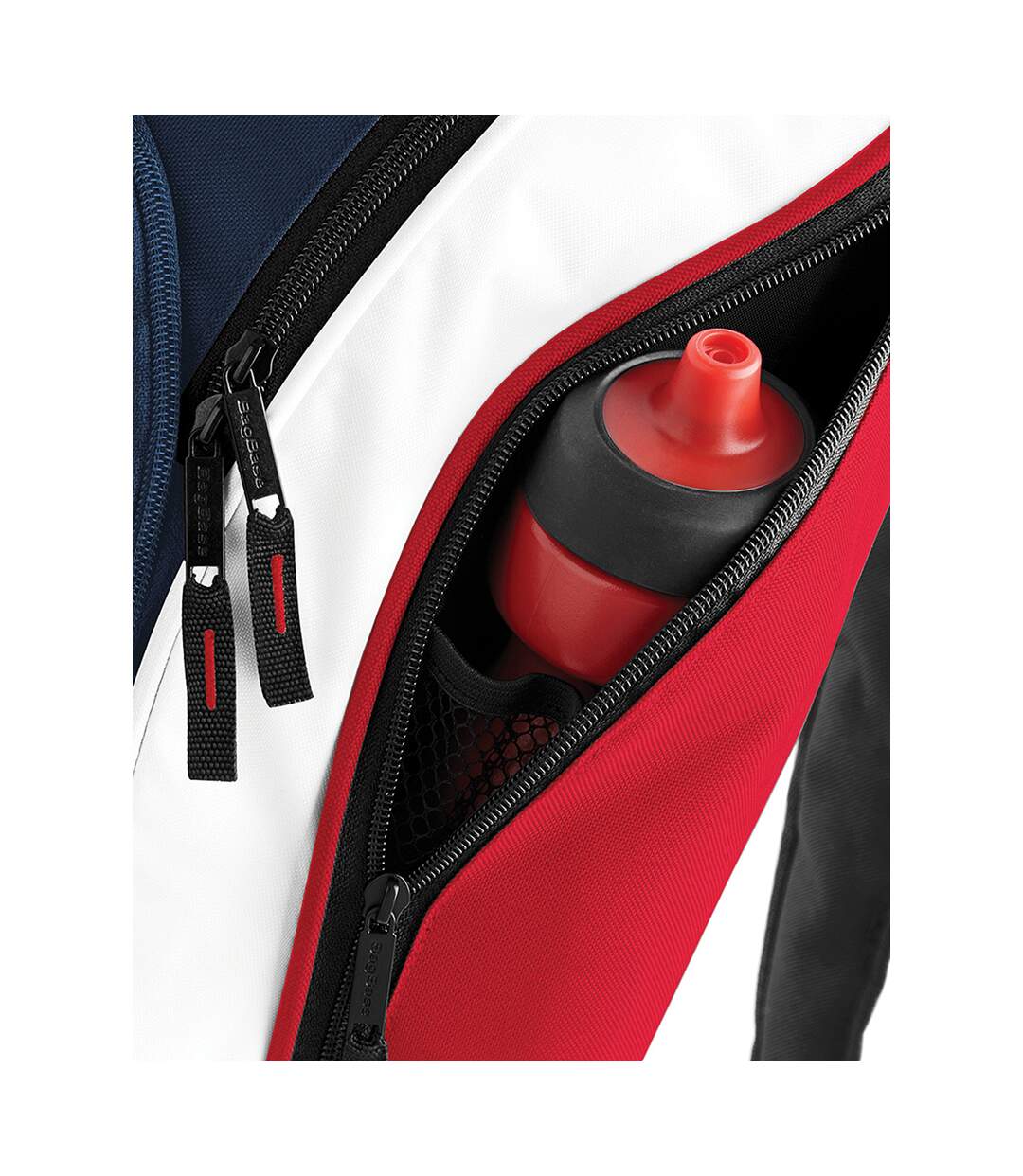 Bagbase Teamwear Backpack / Rucksack (21 Liters) (F Navy/Classic Red/White) (One Size) - UTBC1314