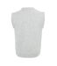 Mens Crew Neck Sleeveless Sweater Vest Light Grey Firetrap-2