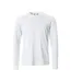 Mens Basic Long-sleeved T-shirt White Clique-1
