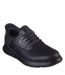 Mens Garza Gervin Leather Oxford Shoes Black Skechers-1