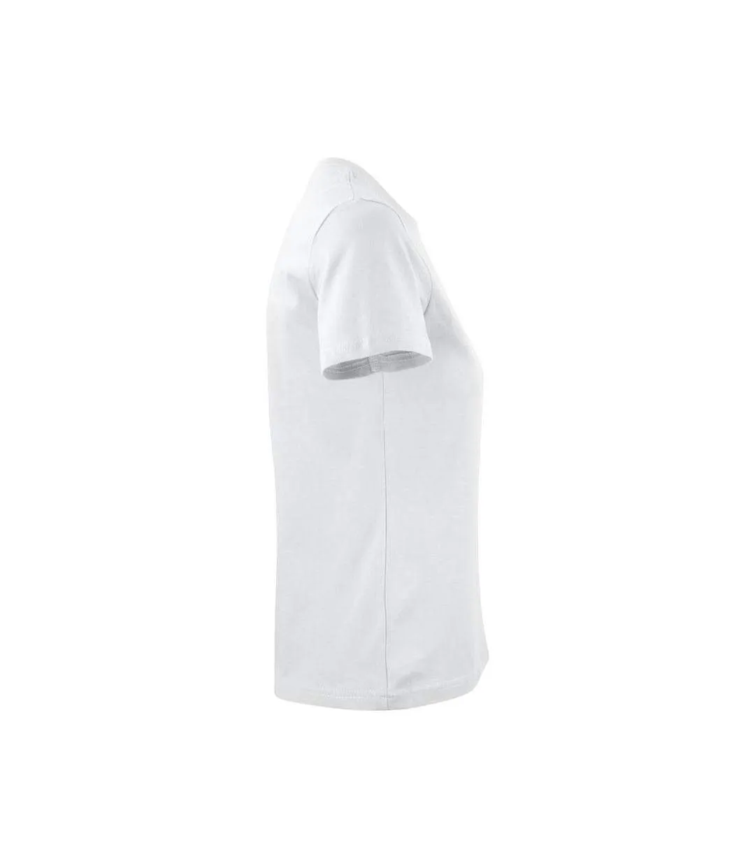 Womens/ladies Heavy T-shirt White Printer-3