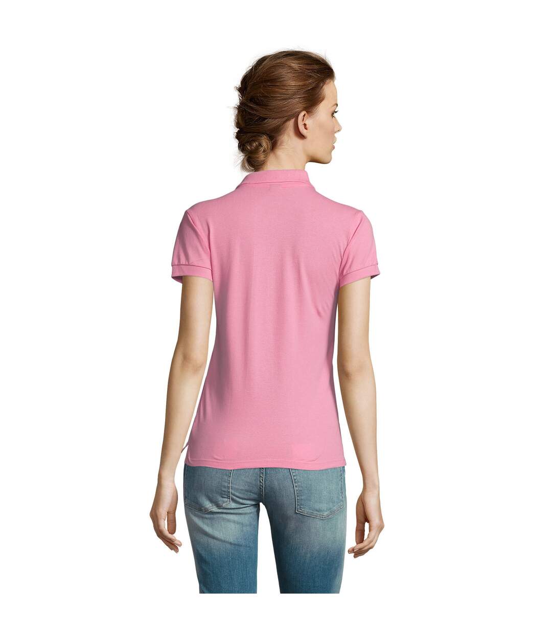 Polo people femme rose SOLS-2