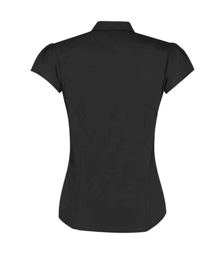 Blouse Mancherons Femme Noir Kustom Kit