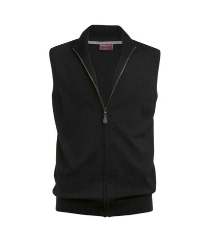 Brook Taverner Unisex Adult Lincoln Cotton Blend Knitted Vest (Black) - UTPC6410