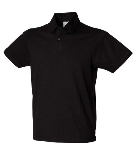 Skinni Fit Mens Stretch Polo Shirt (Black) - UTRW1398