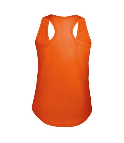 SOLS Womens/Ladies Moka Plain Sleeveless Tank Top (Burnt Orange)