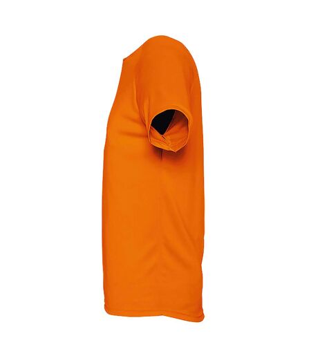 SOLS Mens Sporty Short Sleeve Performance T-Shirt (Neon Orange)