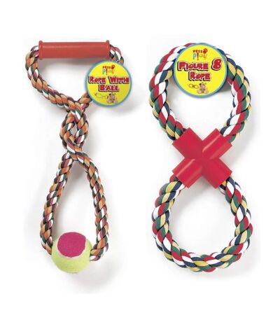 Pets at Play - Jouet pour chiens en corde (Rouge / Vert) (Taille unique) - UTST8556