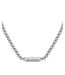 Sphere Metal Stainless Steel Beaded Necklace One Size Silver Boss-3