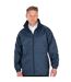 Mens microfleece lined jacket navy Result Core