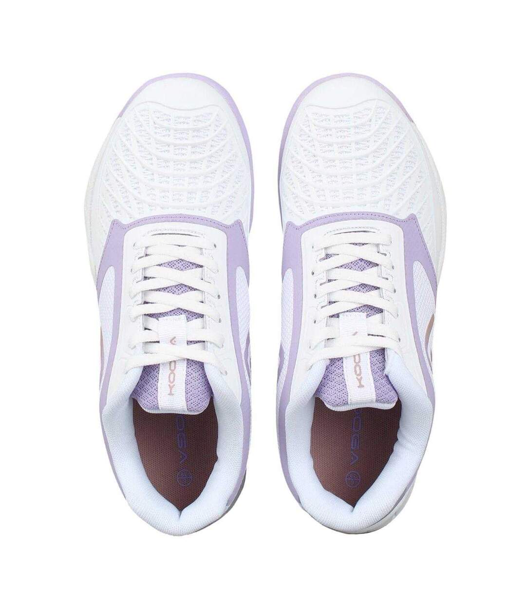 Womens/ladies Netball Shoes White Lilac KooGa-4
