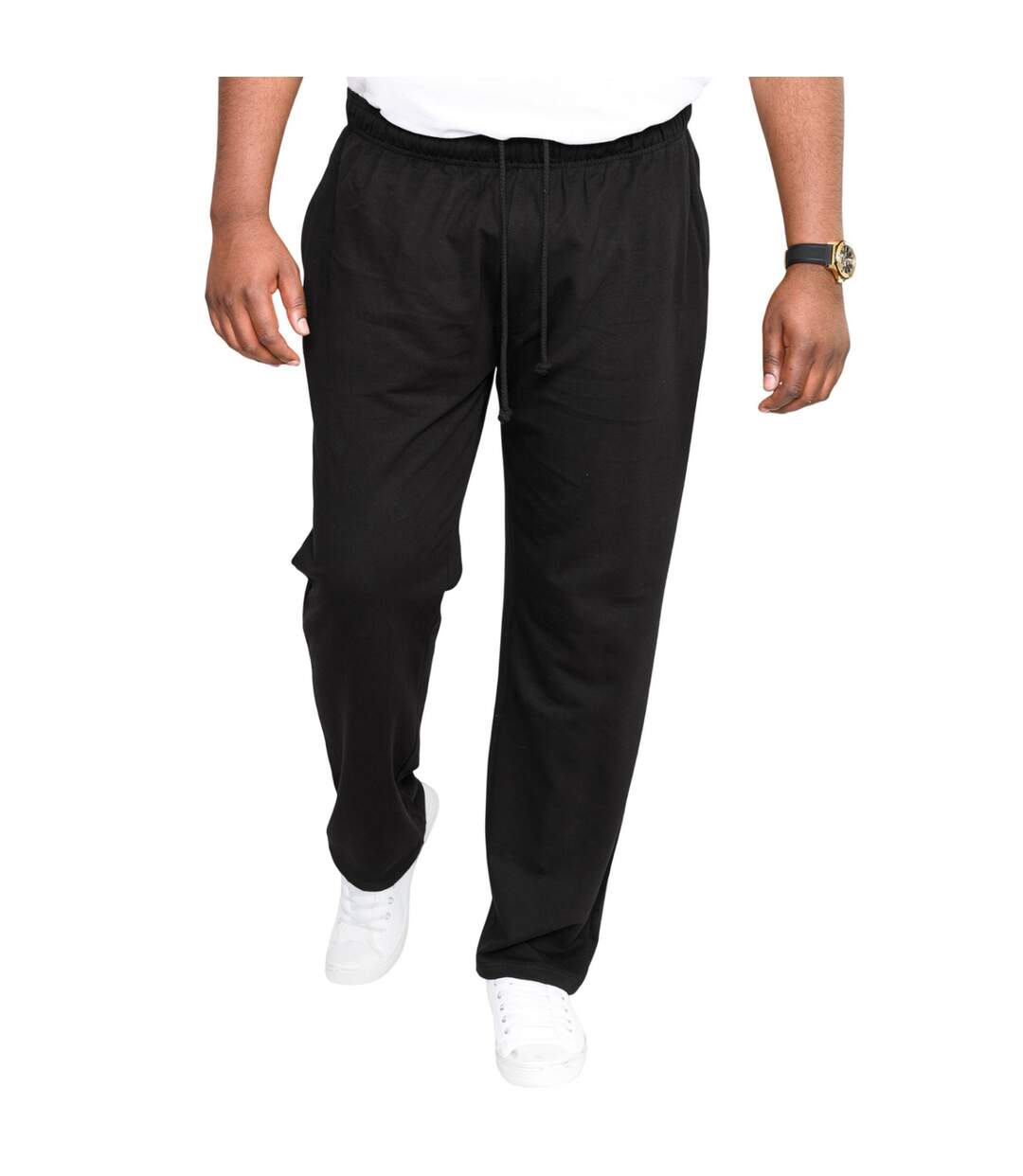 Duke Mens Kingsize Rory Lightweight Fleece Jogging Bottoms (Black) - UTDC135-3