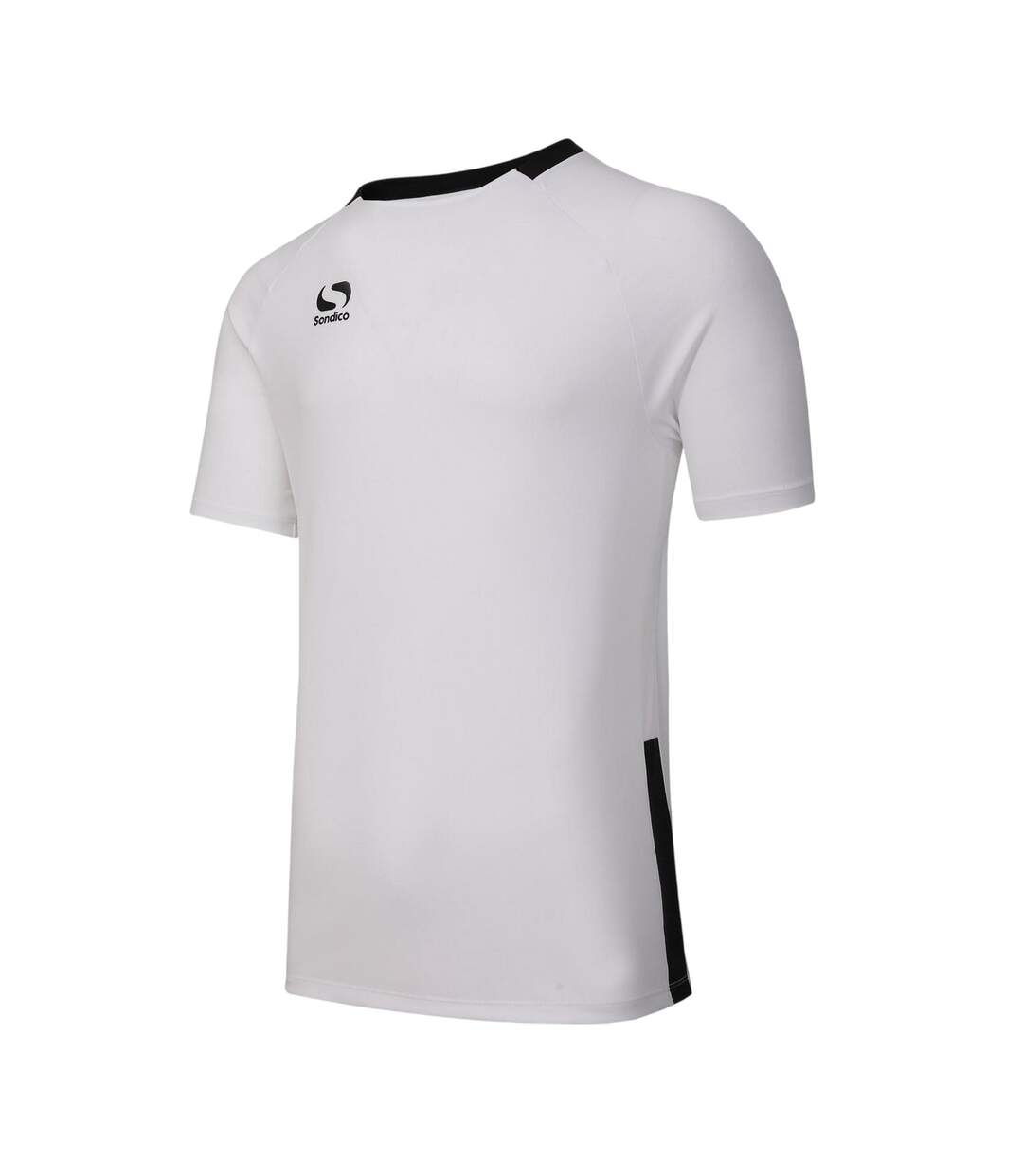 Mens Fundamental Polyester Football Top White Black Sondico-3