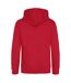 Awdis - Sweatshirt à capuche et fermeture zippée - Homme (Rouge feu/Noir) - UTRW182