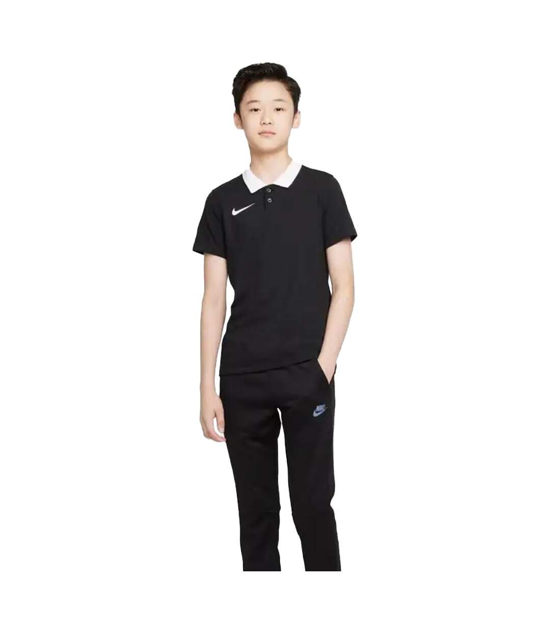 Polo Park Garçon Noir Nike-1