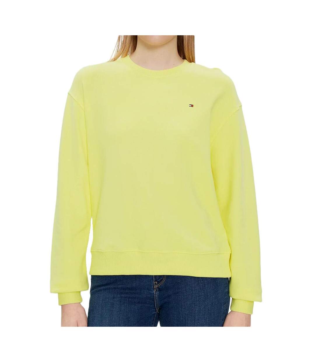 Sweat Jaune Femme Tommy Hilfiger On Chest - XXL-1