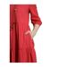 Womens/ladies margo seersucker tiered midi dress crimson Weird Fish-3