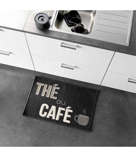Tapis de Cuisine Breakfast 50x80cm Noir