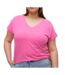 T-shirt Rose Fushia Femme Vero Moda Aya Curve - 42/44