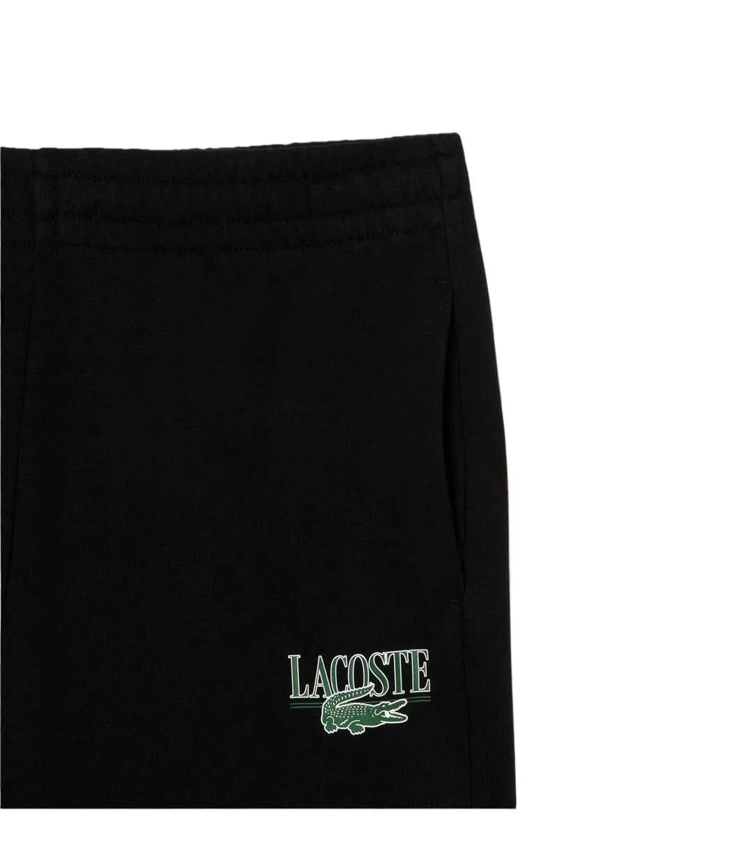 Womens/ladies Loungewear Fleece Relaxed Fit Joggers Black Lacoste-3