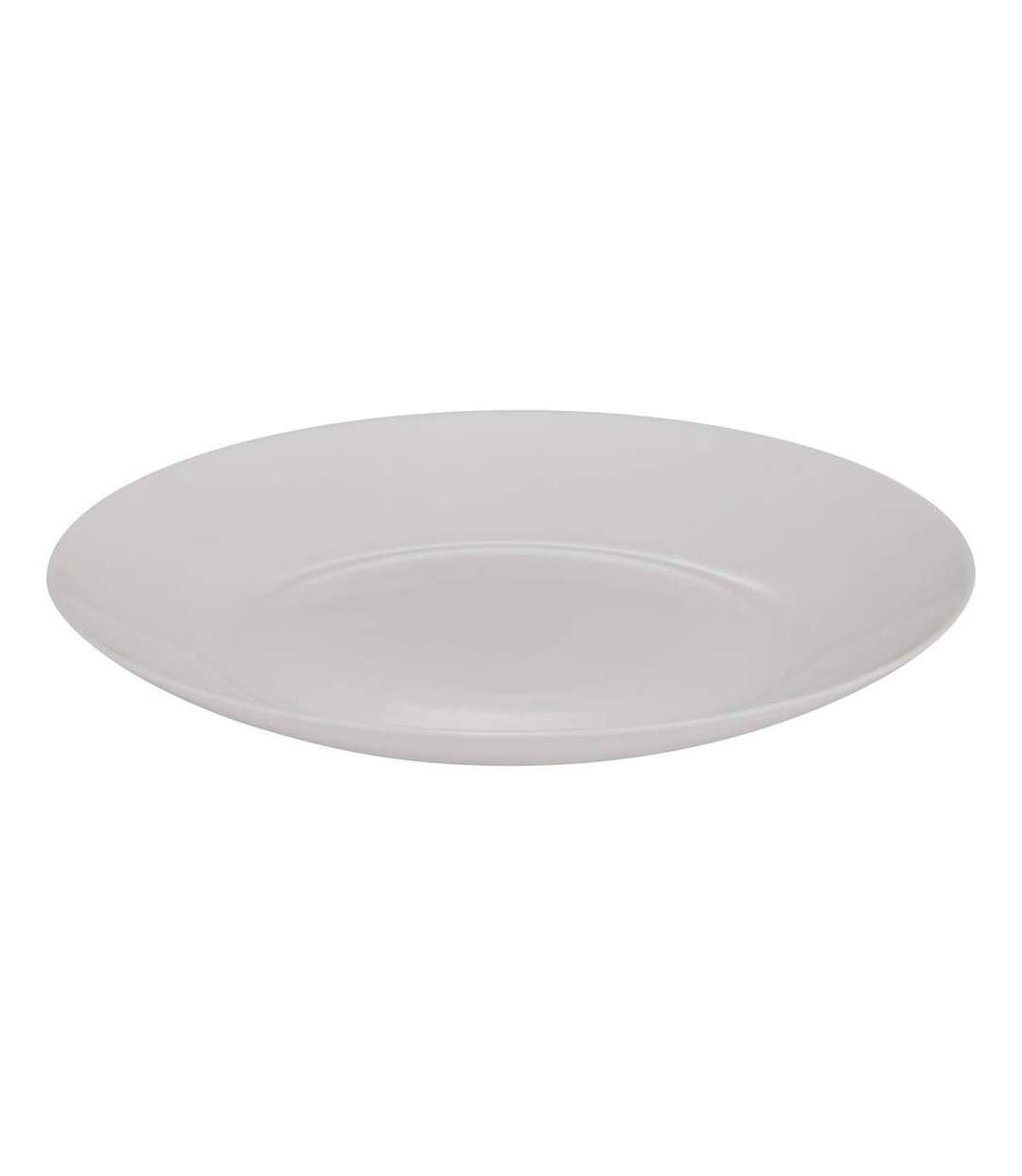 Lot de 6 Assiettes Plates en Verre Louise 25cm Blanc-2