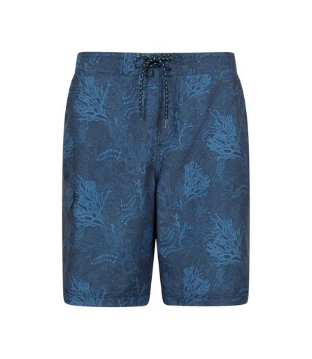 Boardshort À Taille Élastiquée Motif/style Océan Homme Bleu Marine Imprimé Mountain Warehouse