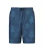 Boardshort À Taille Élastiquée Motif/style Océan Homme Bleu Marine Imprimé Mountain Warehouse-1