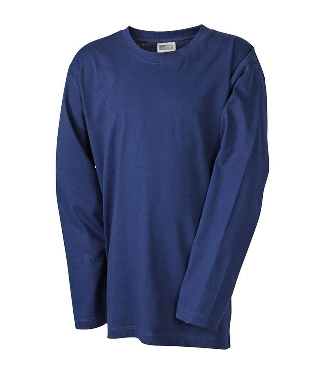 T-shirt manches longues adulte homme coupe droite JN913 - bleu marine