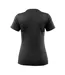 Womens/ladies Crossover T-shirt Deep Black Mascot-2
