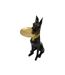 Vide-Poche Statue Chien Origami 91cm Noir-5