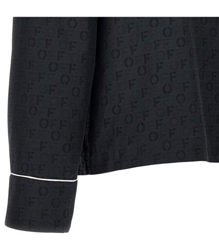 Chemise Motif/style Logo Femme Noir Off White