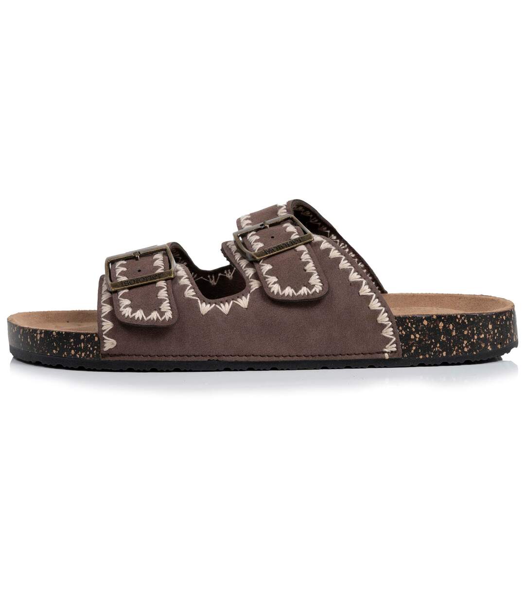 Isotoner Sandales femme à doubles bride, semelle intérieur patch talon ultra confortables-4