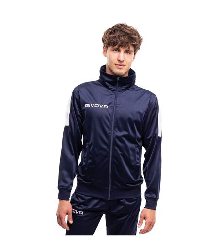 Ensemble De Survêtement Tuta Revolution Homme Blanc Bleu Marine Givova