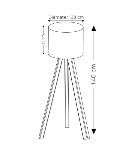 Lampadaire en MDF et PVC Floor